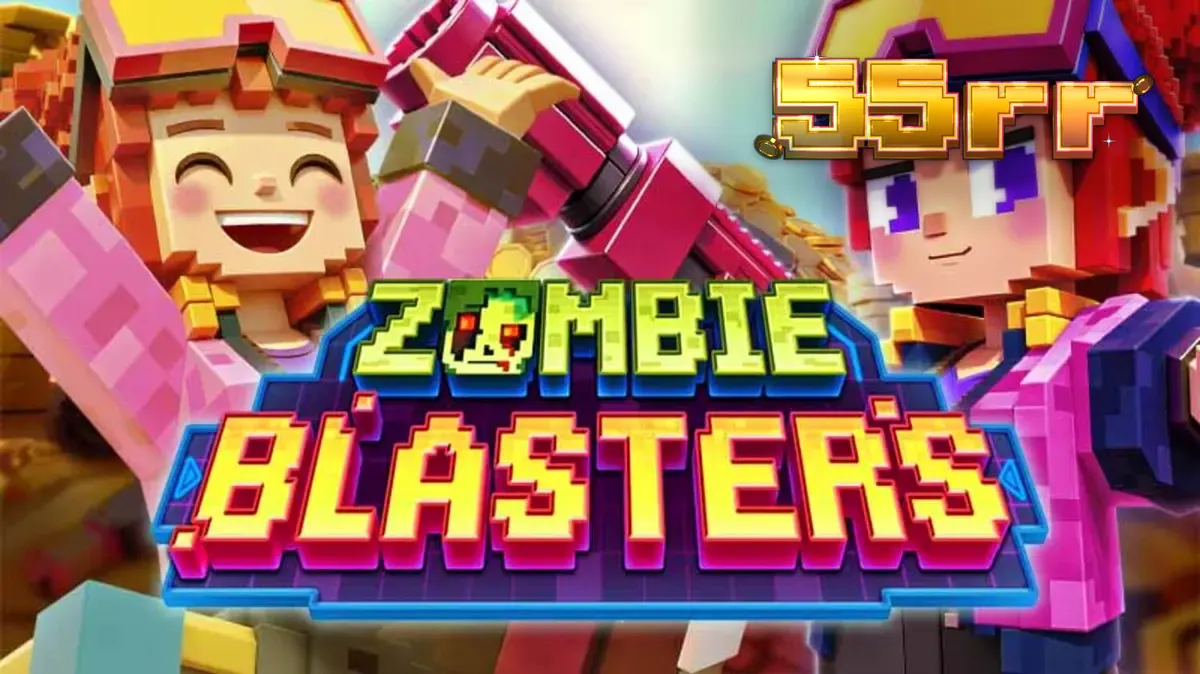 Interface do jogo de slot Zombie Blasters com temática de apocalipse zumbi